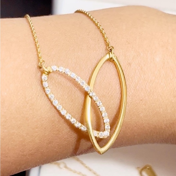 Heart Necklace with diamonds - Picture 4 of 6